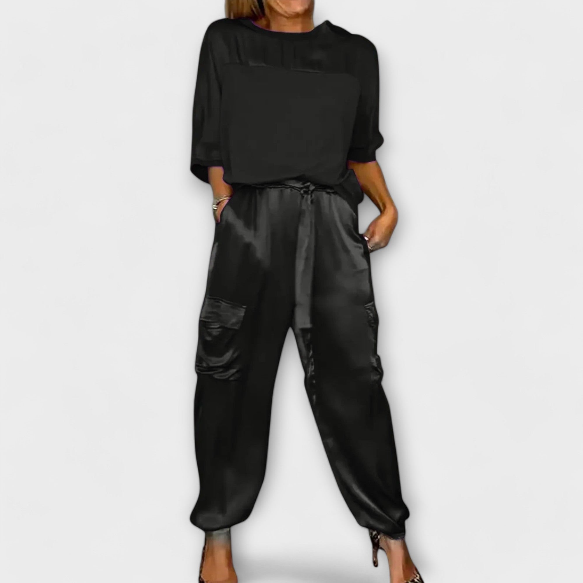 Conjunto de 2 Peças em Cetim