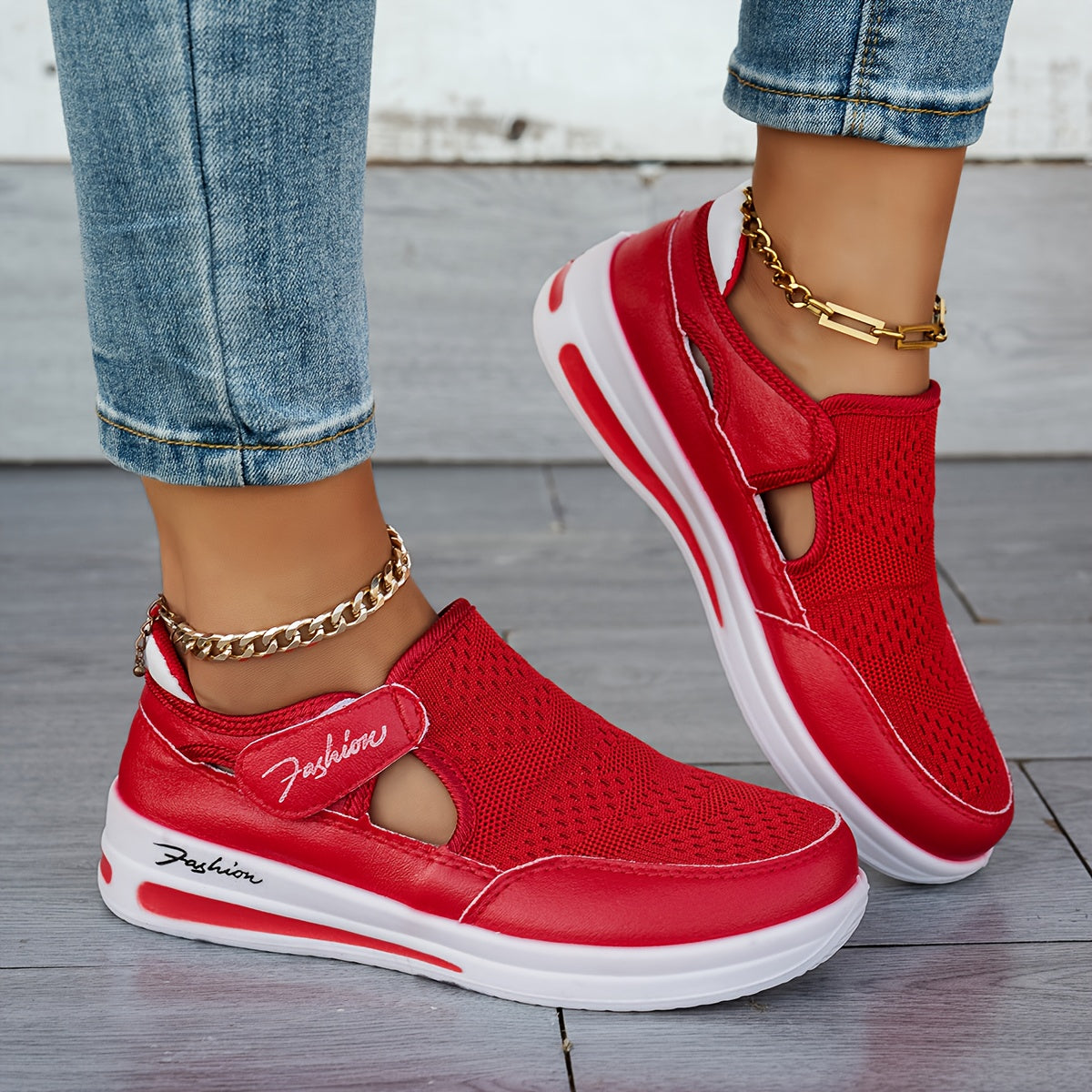 Diana - Sapatilhas Respiráveis Slip-On