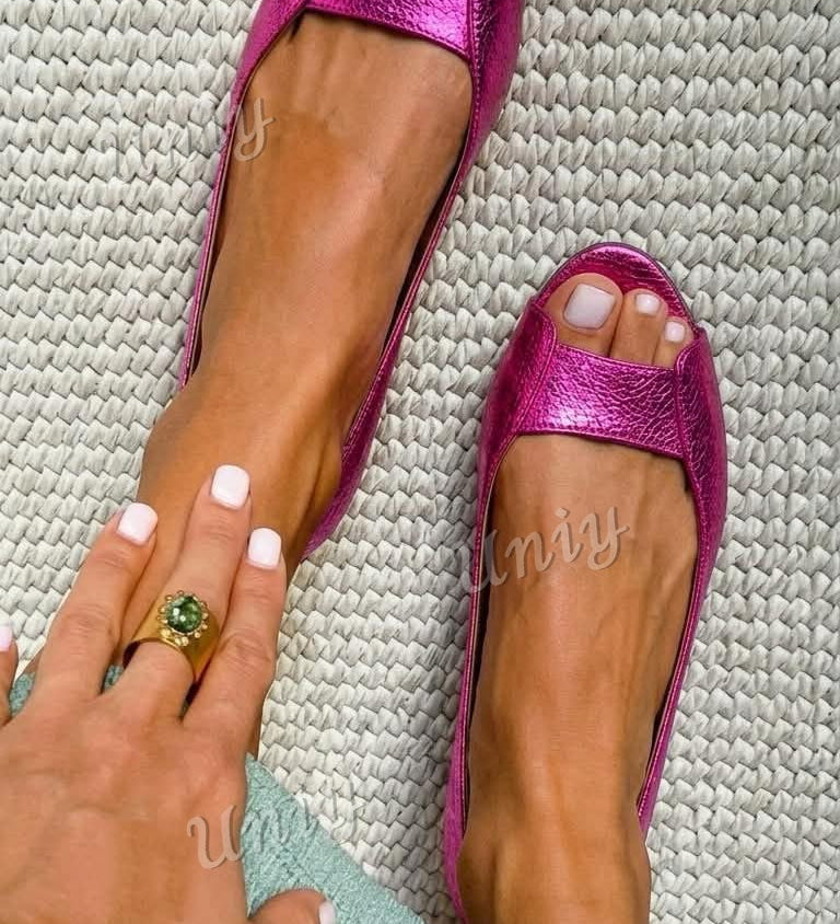 Madalena - Ballerinas em Metalizada Ouro