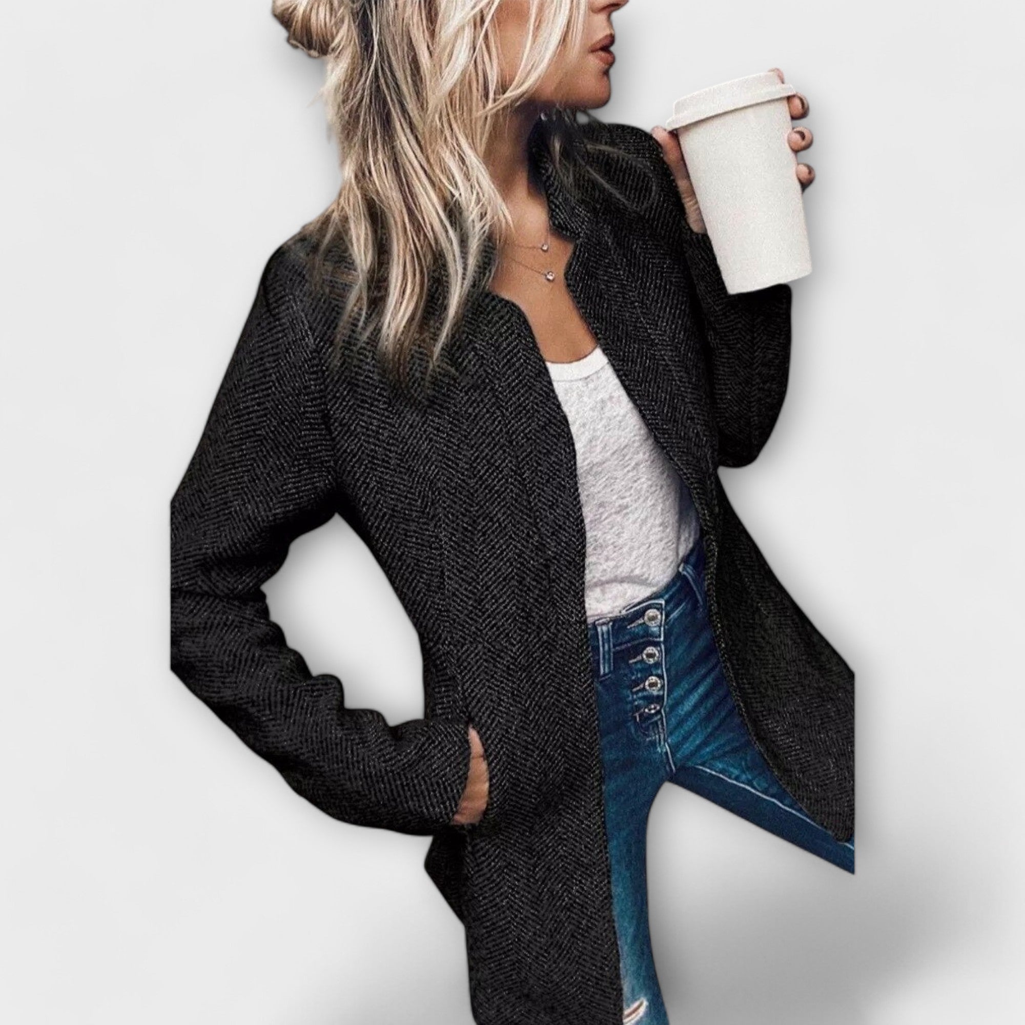 Catarina - Jaqueta de Tweed Estilosa