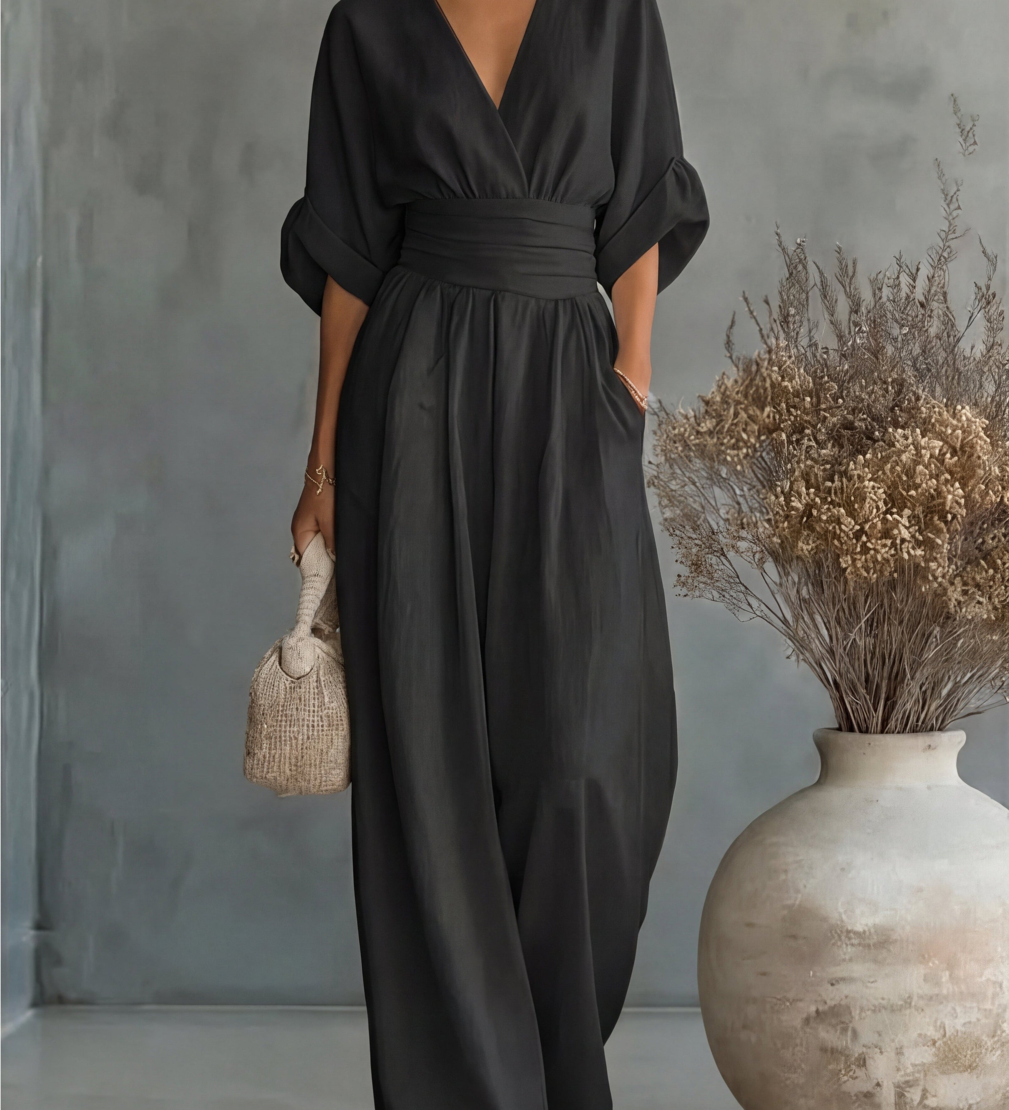 Kiara | Vestido Longo com Decote em V