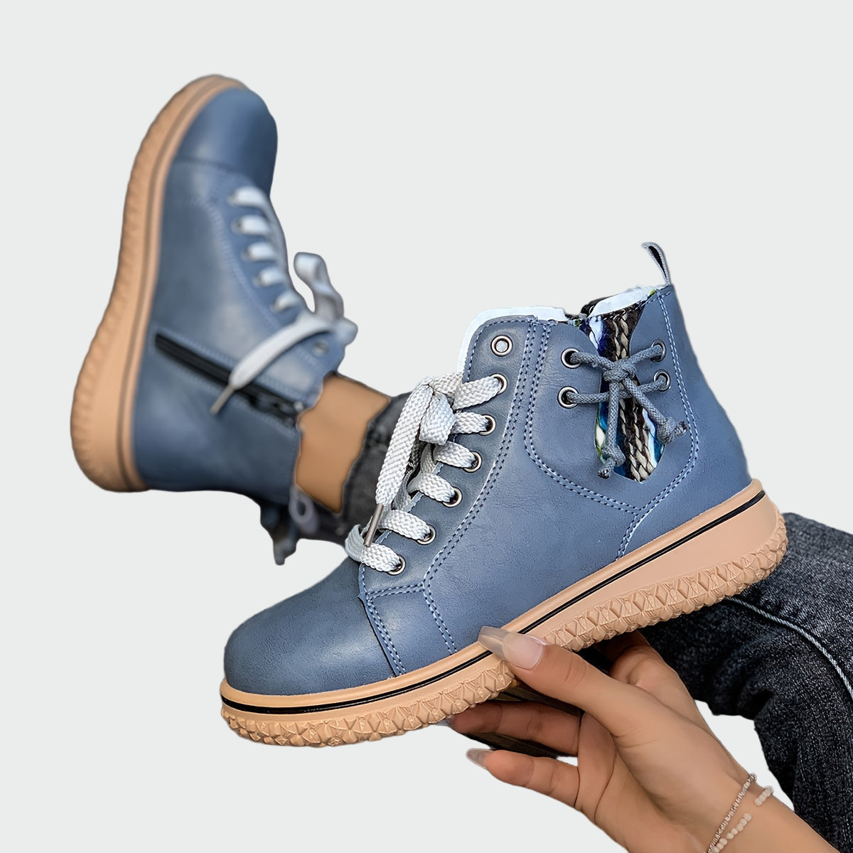 Mariana - Botins orthopédiques em couro à la cheville