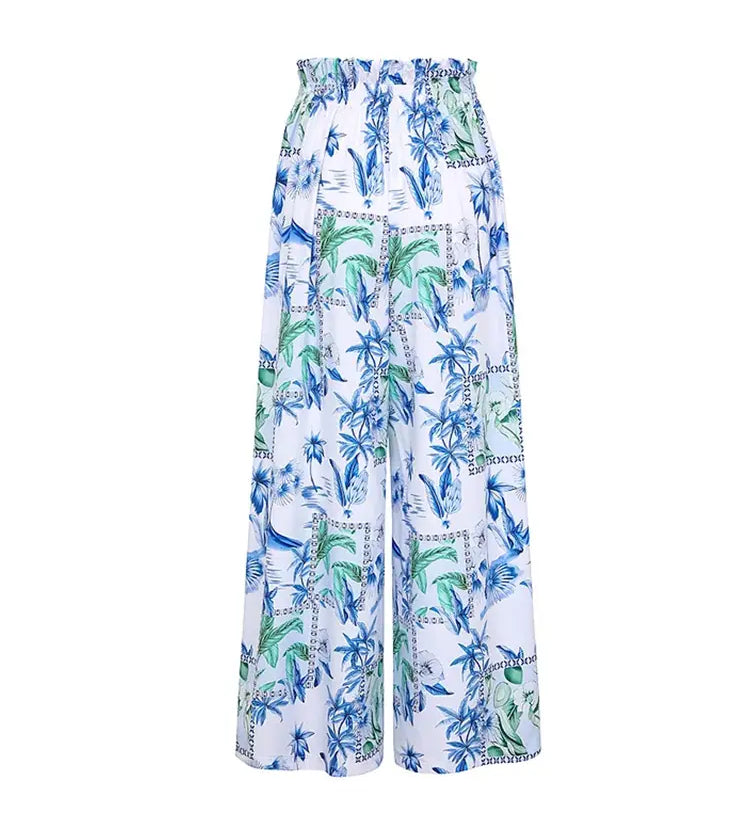 Tropical Print Two-Piece Bikini Set