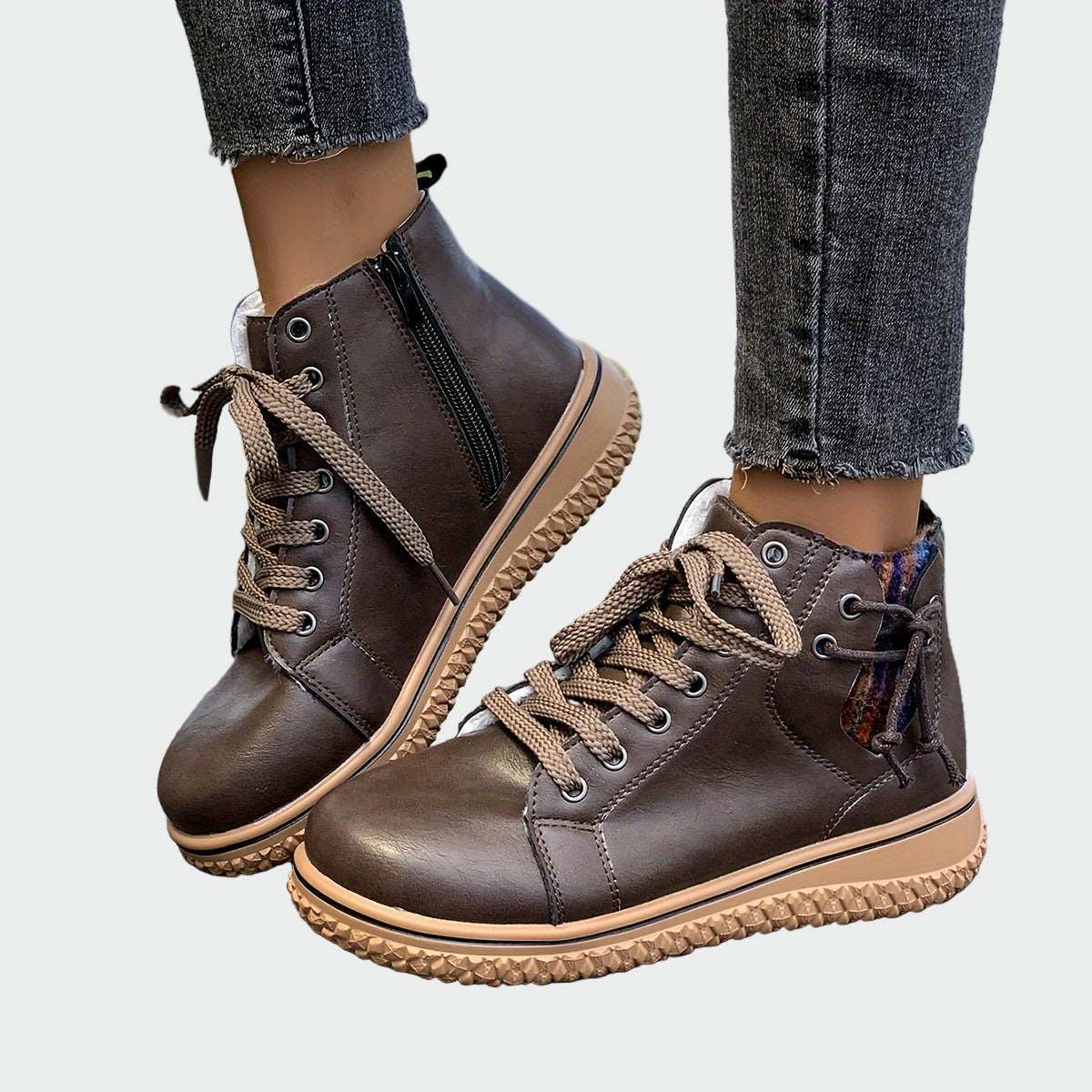 Mariana - Botins orthopédiques em couro à la cheville