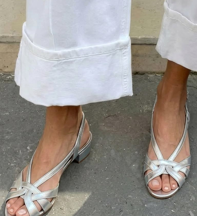 Palmira - Sandálias Slingback Nude
