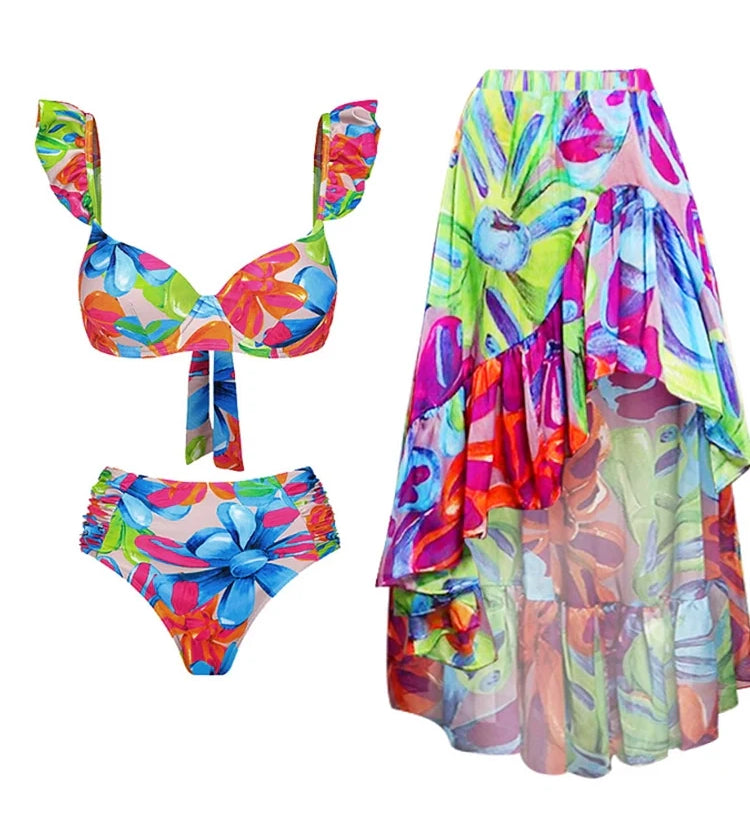 Printed Swimsuit Set for Women
