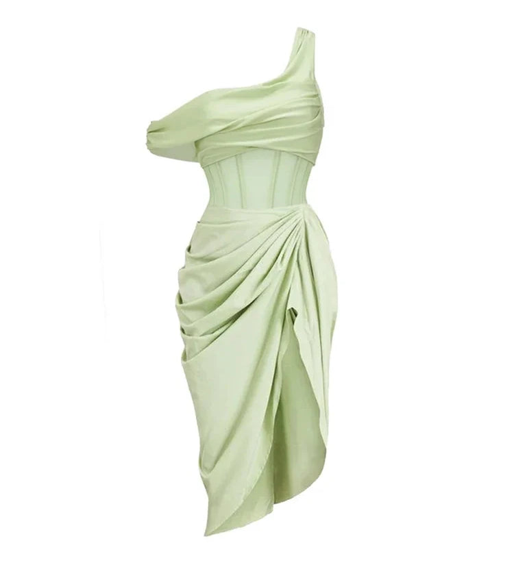 Apple Green Vintage Style Swimsuit Set