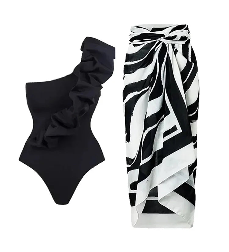 Solid One-Piece Swimsuit