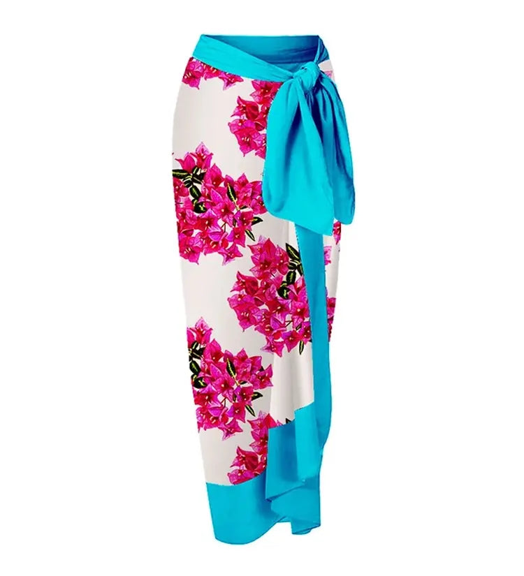 Floral Ruffle One Piece Swimwear Set