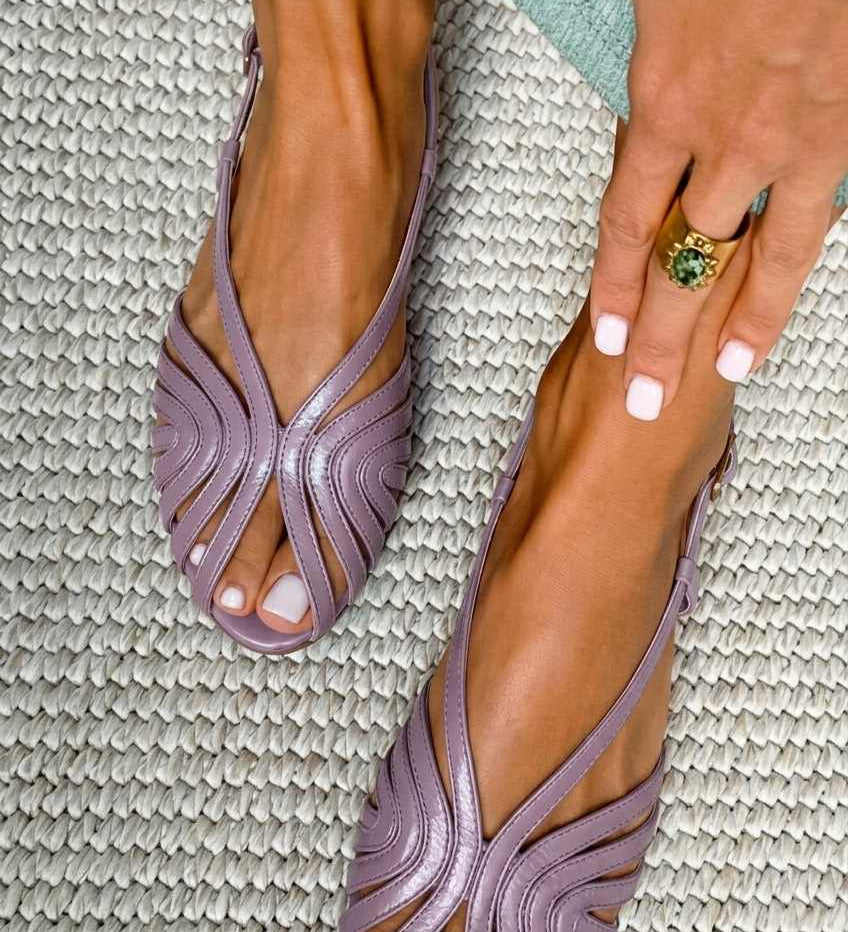 Tania - Sandálias Peep toe Vermelha