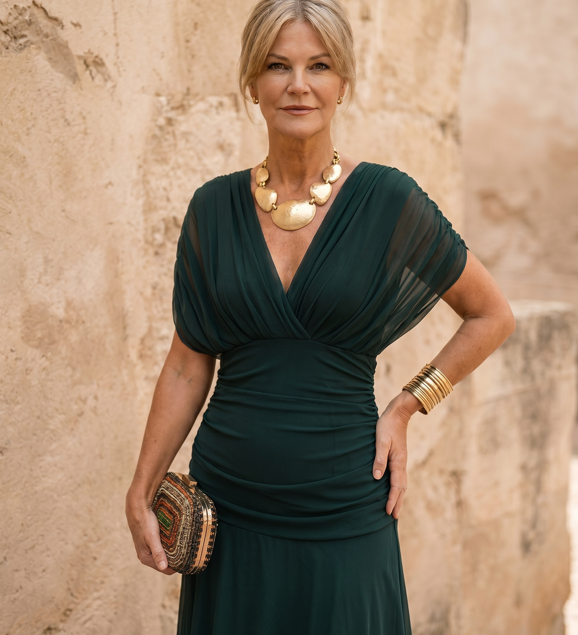 Vestido  Éden – Fluidez com Decote