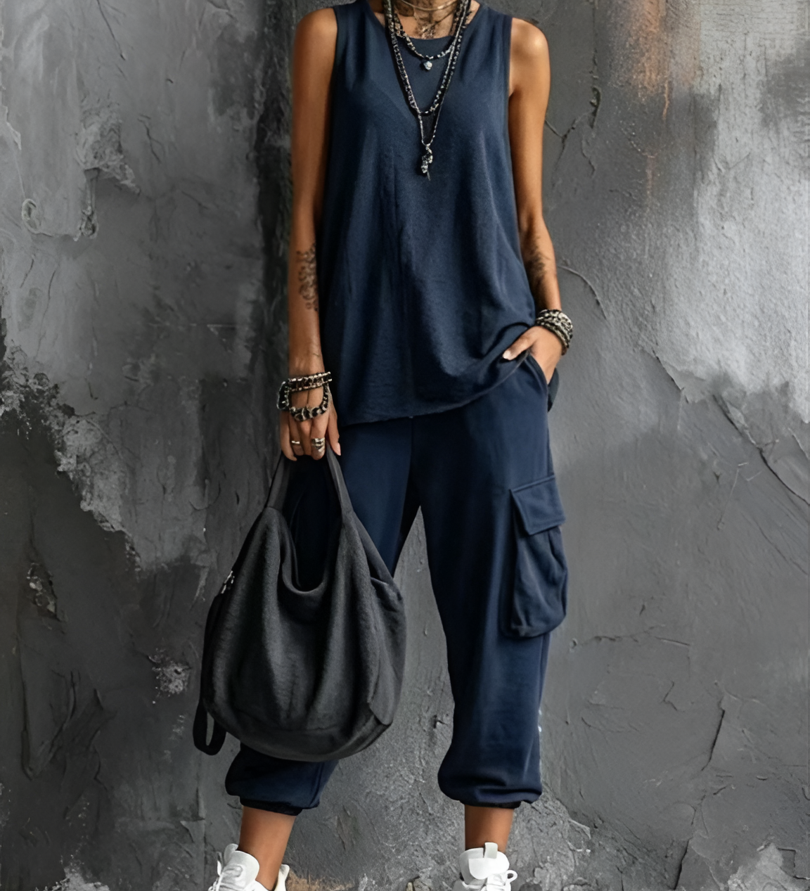 Valentina | Conjunto Casual com Bolsos Práticos