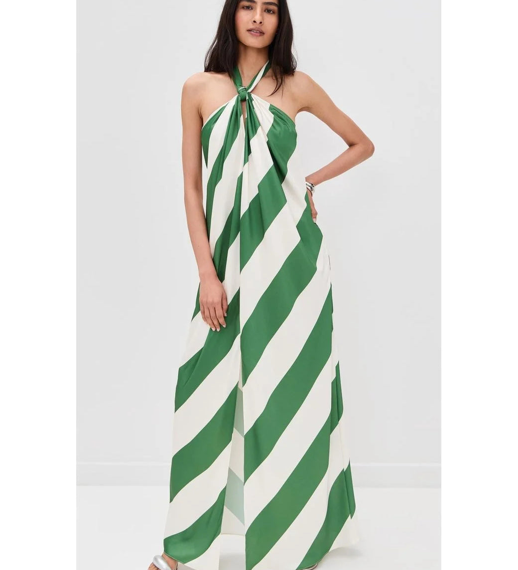 Chloé - Vestido com Estampa em Riscas