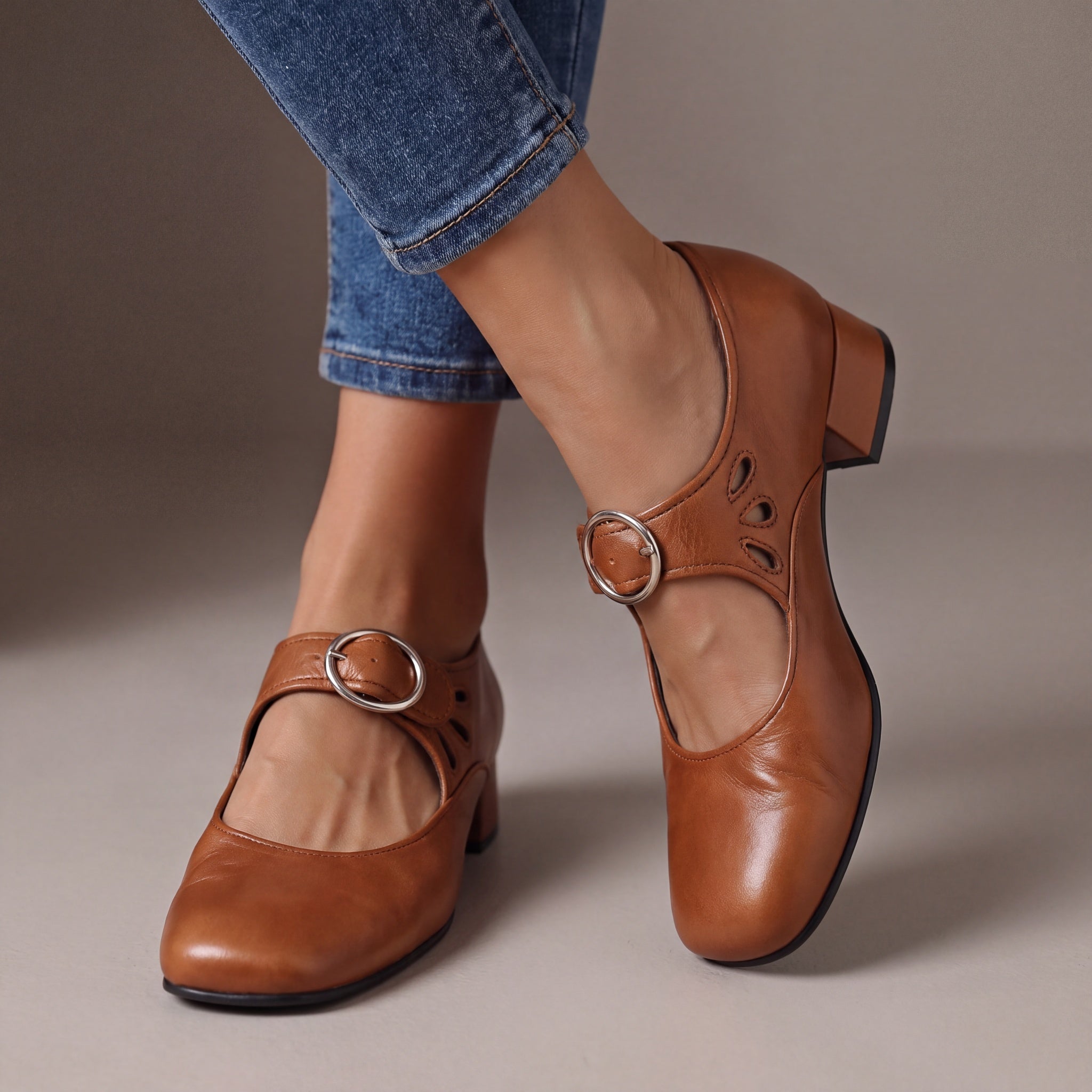 Josephine - Sapatos em Couro Confortáveis