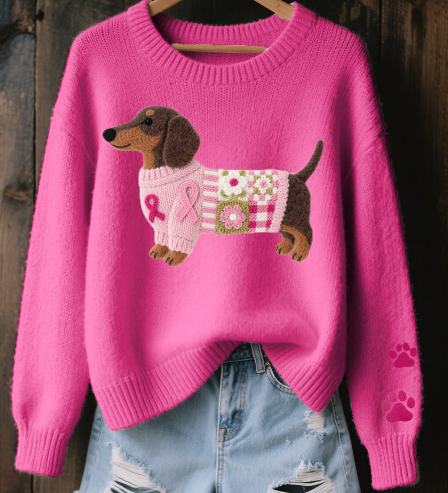 Norberta - Suéter com Estampa de Dachshund